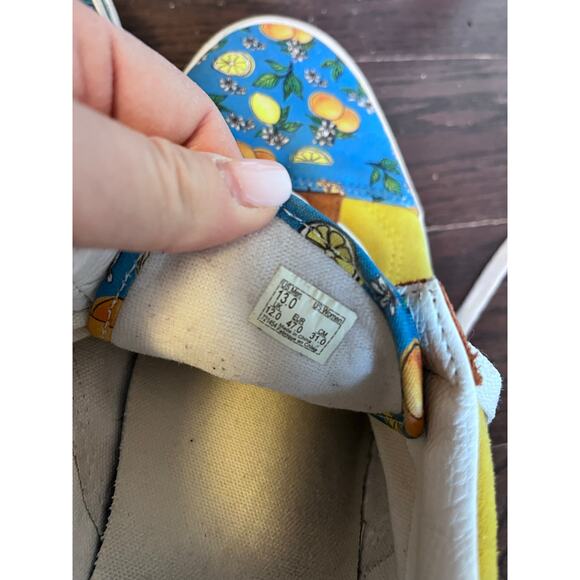 Vans Shoes Custom Lemon and Lime Design Men’s Size 13 - Picture 2 of 7